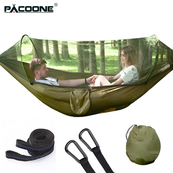Hamac moustiquaire automatique premium pour camping