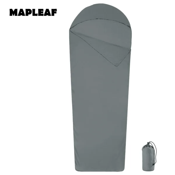 Drap de sac de couchage ultra-léger gris